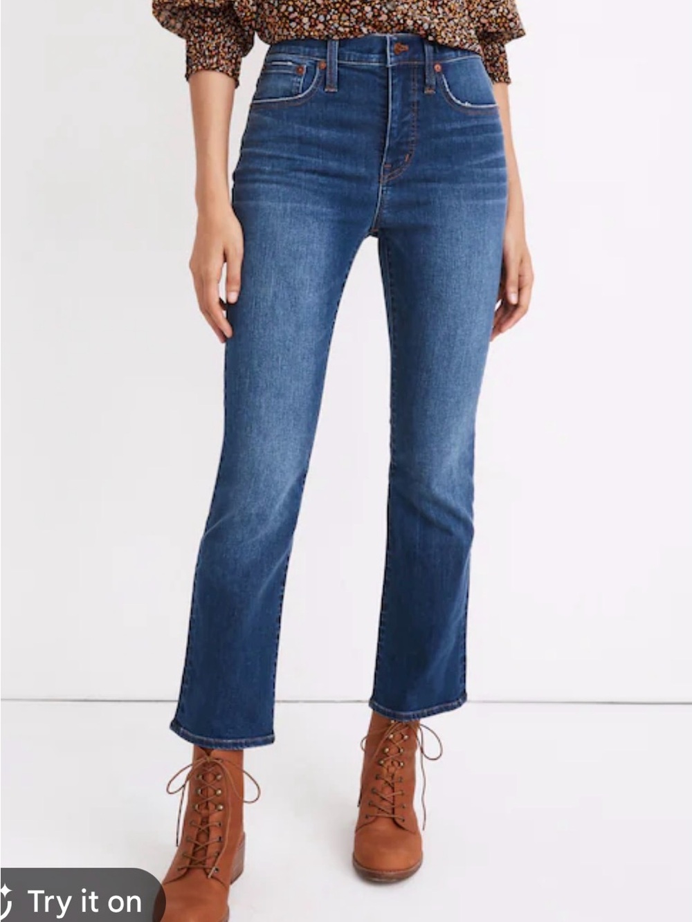 Madewell Cali Demi Boot Jeans High-Rise Lockwood Wash SZ. 29